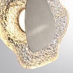 Бра с рельефным волнообразным стеклянным плафоном и вставкой из мрамора Liquid Stone варинант исполнения - 10 | Loft Concept в Рязани