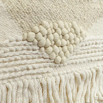 Панно из шерсти и хлопка с узором Beige Calista Serene варинант исполнения - 3 | Loft Concept в Рязани