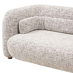 Дизайнерский двухместный диван с мягкими спинкой и подлокотниками бежевый Madelaine Sofa Beige варинант исполнения - 5 | Loft Concept в Рязани