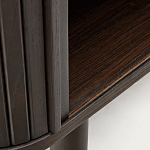 Буфет тёмно-коричневого цвета из ясеневого шпона с 2-мя раздвижными дверями Toinette варинант исполнения - 4 | Loft Concept в Рязани