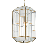 Подвесной светильник с рельефным стеклом Embossed Glass варинант исполнения - 2 | Loft Concept в Рязани