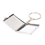 Зеркало брелок складное двухстороннее из натурального камня Оникс Silver Stone Mirrors варинант исполнения - 6 | Loft Concept в Рязани