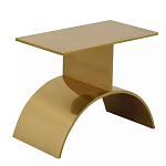 Дизайнерский журнальный стол золотой на полукруглом основании Wecaben варинант исполнения - 1 | Loft Concept в Рязани