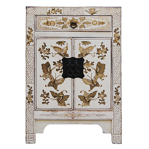 Тумба Chinese Painting Butterflies White