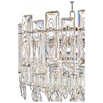 Круглая люстра с хрустальными подвесками на серебряном каркасе Gorgeous Crystal Light варинант исполнения - 11 | Loft Concept в Рязани