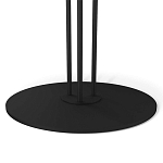 Стол журнальный круглый с бежевой столешницей из стекла Beige Marble варинант исполнения - 4 | Loft Concept в Рязани