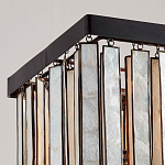 Люстра линейная прямоугольная с подвесками из натурального перламутра Nacre варинант исполнения - 3 | Loft Concept в Рязани