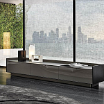 Дизайнерский комод серый с глянцевым фасадом Darren варинант исполнения - 2 | Loft Concept в Рязани