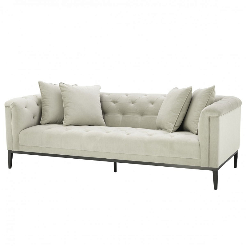 Диван Eichholtz Sofa Cesare Beige Бежевый Темная бронза Диван Eichholtz Sofa Cesare Beige Бежевый Темная бронза в Рязани | Loft Concept
