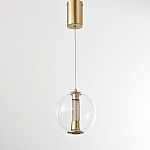 Подвесной светильник с плафоном в форме шара Inner Gleam Orb gold варинант исполнения - 5 | Loft Concept в Рязани