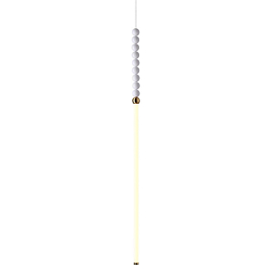 Подвесной светильник тонкий с белыми шариками PEARLS Suspension