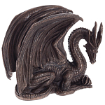 Декоративная статуэтка Дракон Dark Bronze Winged Dragon Statuette варинант исполнения - 1 | Loft Concept в Рязани