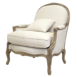 Кресло Ava Classical Armchair beige flax варинант исполнения - 3 | Loft Concept в Рязани