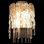 Бра с эффектом стекающего стекла и прозрачными трубками Textured Glass варинант исполнения - 3 | Loft Concept в Рязани