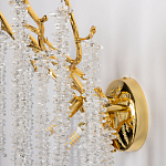 Бра золотого цвета с ветвями и хрустальными подвесками FAIRYTREE Light варинант исполнения - 7 | Loft Concept в Рязани