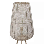 Торшер с плетеным металлическим плафоном Wicker Iron Lamp варинант исполнения - 1 | Loft Concept в Рязани