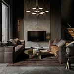 Люстра с геометрической конструкцией из вытянутых цилиндрических плафонов Hex Scaffold  варинант исполнения - 13 | Loft Concept в Рязани