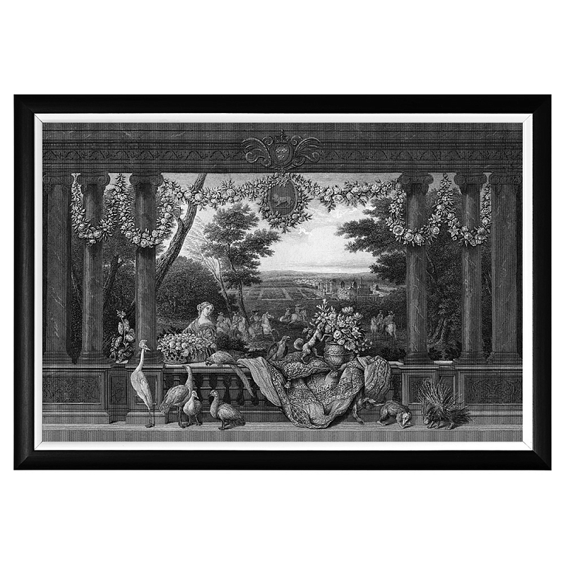 Постер Vincennes Poster Черный Белый Постер Vincennes Poster Черный Белый в Рязани | Loft Concept