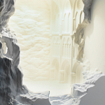 Встраиваемый в стену гипсовый светильник под покраску с эффектом разрушенной стены Antiquity Athena варинант исполнения - 7 | Loft Concept в Рязани