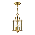 Подвесной светильник с прозрачным стеклянным цилиндрическим плафоном в классическом стиле на цепи Hinkley варинант исполнения - 13 | Loft Concept в Рязани