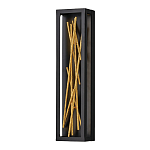 Бра в прямоугольной черной рамке с декором в виде ветвей в золотой отделке Hinkley варинант исполнения - 1 | Loft Concept в Рязани