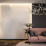 Барельеф AUDREY HEPBURN варинант исполнения - 1 | Loft Concept в Рязани