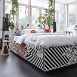 Дизайнерская кровать с системой хранения варинант исполнения - 1 | Loft Concept в Рязани