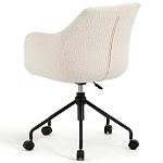 Вращающееся кресло с обивкой букле Boucle Office Chair варинант исполнения - 3 | Loft Concept в Рязани