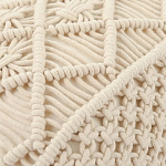 Чехол на подушку с макраме бежевого цвета Macrame варинант исполнения - 2 | Loft Concept в Рязани