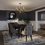 Люстра цвета латунь с 6-ю лампами в форме свечей в классическом стиле Hinkley варинант исполнения - 8 | Loft Concept в Рязани