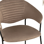 Коричневый стул с обивкой из искусственной замши Alexis варинант исполнения - 6 | Loft Concept в Рязани