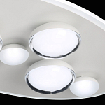 Потолочный светильник овальной формы белого цвета с 7-ю лампами Lunar Pebbles варинант исполнения - 8 | Loft Concept в Рязани