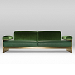 Эксклюзивный Диван в стиле Арт-деко Phoenix с элегантными латунными элементами  варинант исполнения - 1 | Loft Concept в Рязани