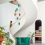 Каскадная люстра с цветными плафонами Soar Colorful Cascade Chandelier варинант исполнения - 2 | Loft Concept в Рязани