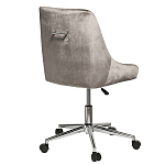 Кресло офисное с обивкой из серого велюра Stylish Velor Office Chair варинант исполнения - 1 | Loft Concept в Рязани