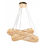 Люстра на 2 кольца с текстурной огранкой Reflection of Reality варинант исполнения - 1 | Loft Concept в Рязани