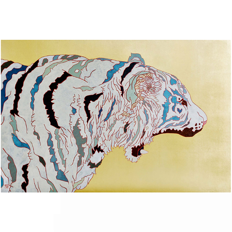 Картина белый Тигр White Predatory Tiger Мульти Картина белый Тигр White Predatory Tiger Мульти в Рязани | Loft Concept