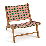 Кресло низкое из массива тика Barbados варинант исполнения - 2 | Loft Concept в Рязани