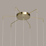 Люстра с 7-ю плафонами из прозрачного стекла в форме шара Orb Cascade  варинант исполнения - 13 | Loft Concept в Рязани