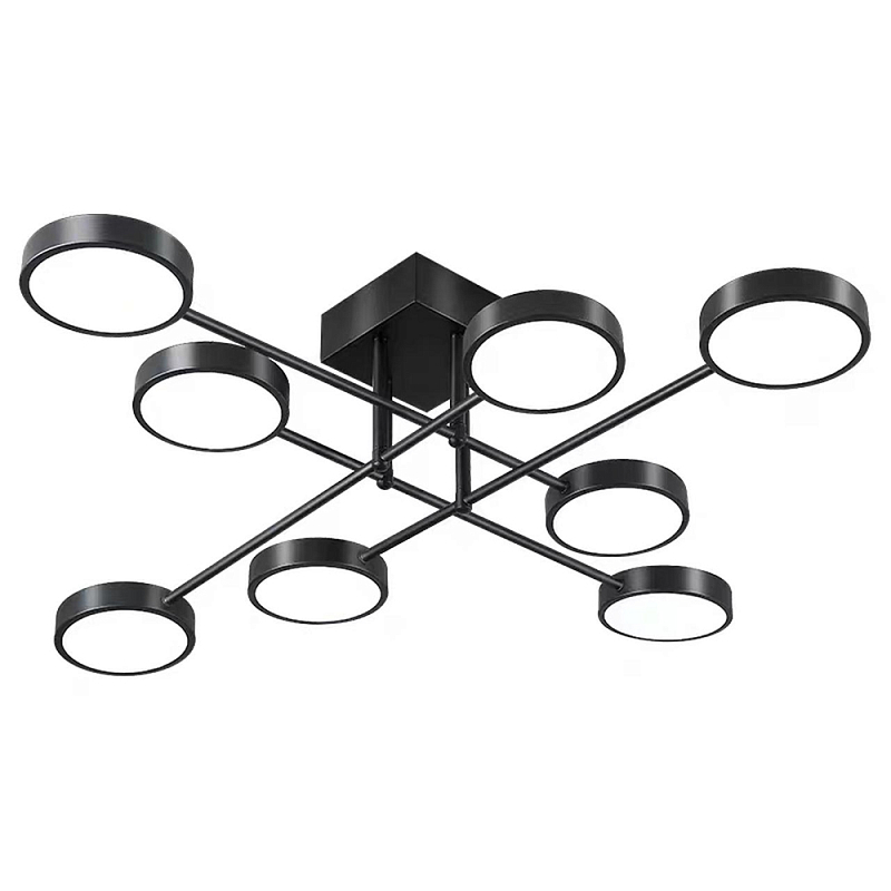 Потолочный светильник светодиодный черный Bendik Lighting Белый Черный в Рязани | Loft Concept 