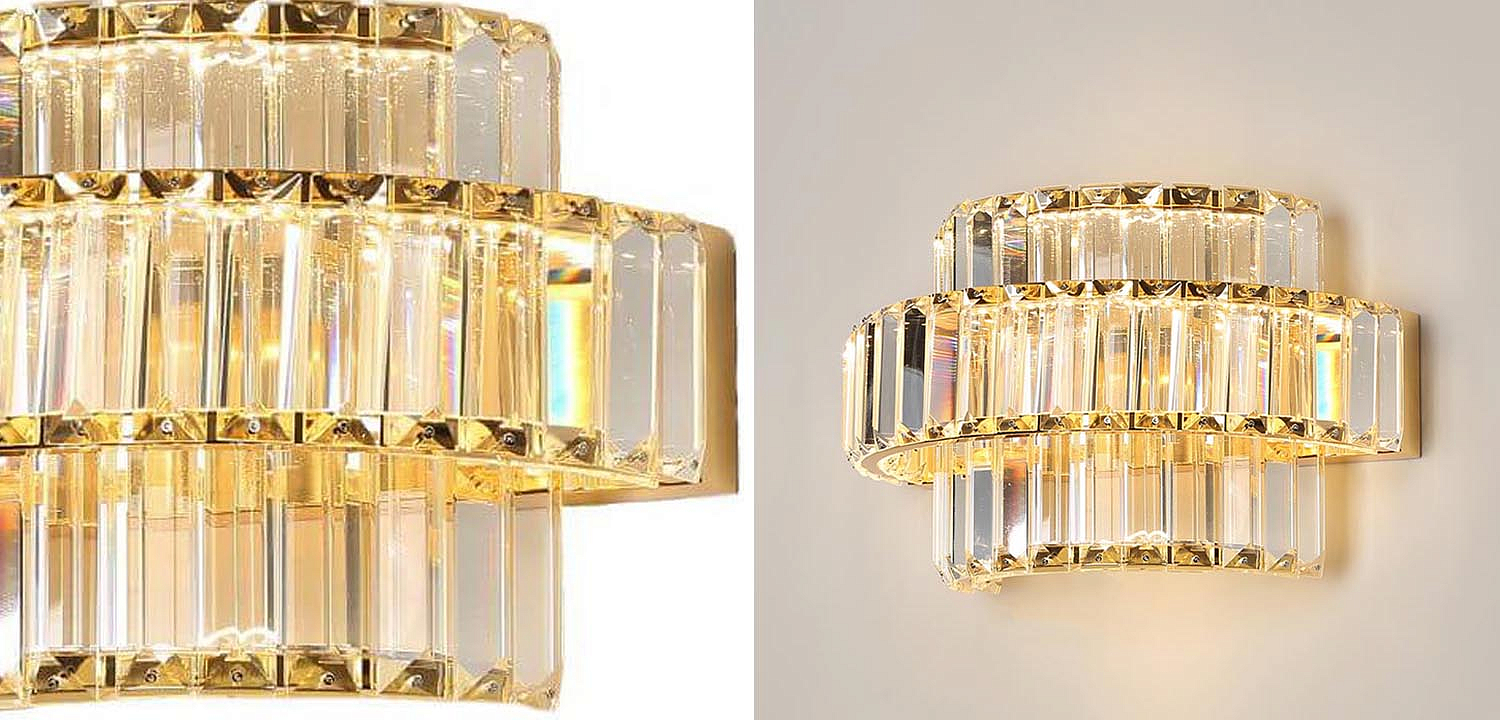 Бра Crystal Shine Linda Gold Wall Lamp B Бра Crystal Shine Linda Gold Wall Lamp B - Loft-Concept в Рязани