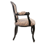 Полукресло с мягкой обивкой из льна на 4-х ножках из массива березы Gladys Armchair варинант исполнения - 1 | Loft Concept в Рязани