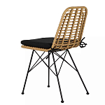Стул с ротанговым плетением Wicker Stool без подлокотников варинант исполнения - 3 | Loft Concept в Рязани