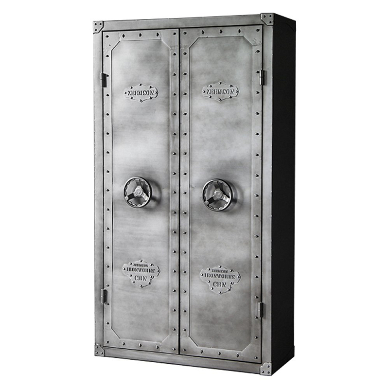 Шкаф Loft Safe 2 секции Серебряный Шкаф Loft Safe 2 секции Серебряный в Рязани | Loft Concept