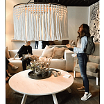 Люстра белая плетеная с кисточками Boho Tassel Chandelier варинант исполнения - 2 | Loft Concept в Рязани