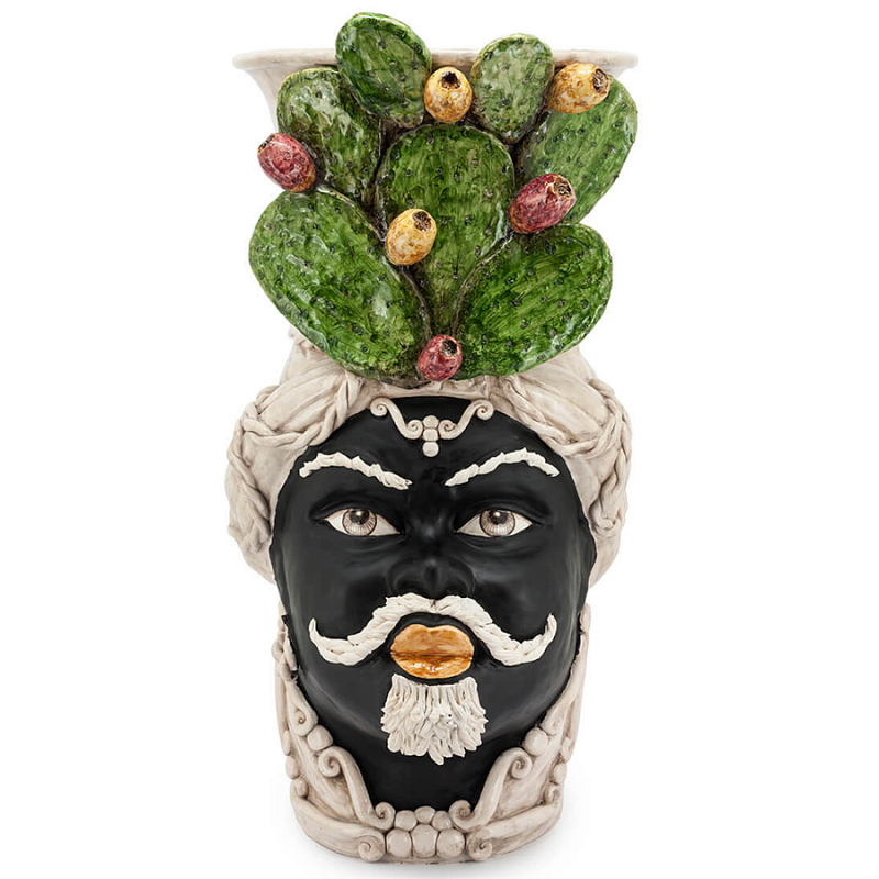 Большая Напольная ваза Abhika VASE MORO MAN FICO Зеленый Коричневый Большая Напольная ваза Abhika VASE MORO MAN FICO Зеленый Коричневый в Рязани | Loft Concept