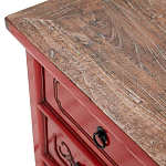 Деревянная ТВ-тумба в китайском стиле с 5-ю выдвижными ящиками Chinese TV Stand Red варинант исполнения - 3 | Loft Concept в Рязани