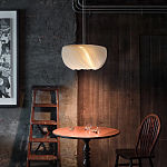 Подвесной светильник с белыми изящными декоративными лепестками Volumetric Petal Lamp варинант исполнения - 3 | Loft Concept в Рязани