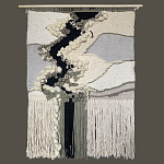 Панно ручная работа Черно-Белый Природный Орнамент  варинант исполнения - 4 | Loft Concept в Рязани