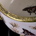 Фарфоровая чаша с бронзовыми элементами Eden Garden варинант исполнения - 6 | Loft Concept в Рязани